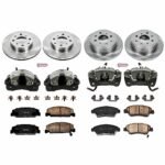 Powerstop 4-Wheel Set Power Stop&reg; KCOE700 Front and Rear OE Stock Replacement Low-Dust Ceramic Brake Pad, Rotor and Caliper Kit - Image 4