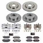 Powerstop KCOE7035A Front and Rear Brake Disc and Caliper Kit, Plain Surface 5 Lugs 291.9 mm Natural Caliper, Ceramic, Z17 OE Replacement - Image 4