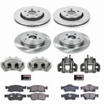 Powerstop 4-Wheel Set Power Stop&reg; KCOE7413 Front and Rear OE Stock Replacement Low-Dust Ceramic Brake Pad, Rotor and Caliper Kit - Image 4