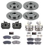 Powerstop 4-Wheel Set Power Stop&reg; KCOE751A Front and Rear OE Stock Replacement Low-Dust Ceramic Brake Pad, Rotor and Caliper Kit - Image 4