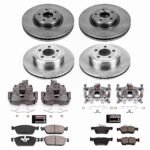 Powerstop 4-Wheel Set Power Stop&reg; KCOE7569 Front and Rear OE Stock Replacement Low-Dust Ceramic Brake Pad, Rotor and Caliper Kit - Image 2