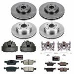 Powerstop 4-Wheel Set Power Stop&reg; KCOE7570 Front and Rear OE Stock Replacement Low-Dust Ceramic Brake Pad, Rotor and Caliper Kit