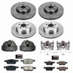 Powerstop 4-Wheel Set Power Stop&reg; KCOE7570 Front and Rear OE Stock Replacement Low-Dust Ceramic Brake Pad, Rotor and Caliper Kit - Image 2