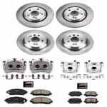 Powerstop 4-Wheel Set Power Stop&reg; KCOE7576 Front and Rear OE Stock Replacement Low-Dust Ceramic Brake Pad, Rotor and Caliper Kit - Image 4