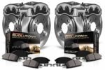 Powerstop KCOE8505 Front and Rear Brake Disc and Caliper Kit, Plain Surface 5 Lugs 268 mm Natural, Ceramic, Z17 OE Replacement - Image 2