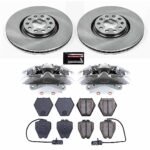 Powerstop 2-Wheel Set Power Stop&reg; KCOE886 Front OE Stock Replacement Low-Dust Ceramic Brake Pad, Rotor and Caliper Kit