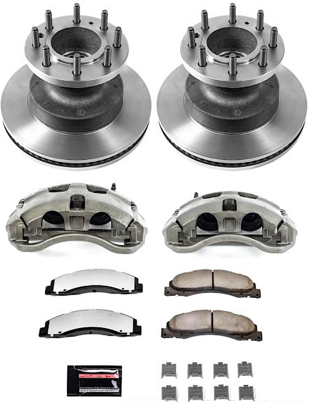 p15mdck4717_1.jpg Powerstop MDCK4717 Brake Disc and Caliper Kit, Plain Surface 8 Lugs Natural, Carbon Fiber Ceramic, RWD, Z36 Extreme Truck And Tow - Image 1