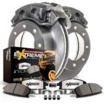 Powerstop MDCK4912 Rear Brake Disc and Caliper Kit, Plain Surface 8 Lugs Natural, Carbon Fiber Ceramic, Z36 Extreme Truck And Tow - Image 2
