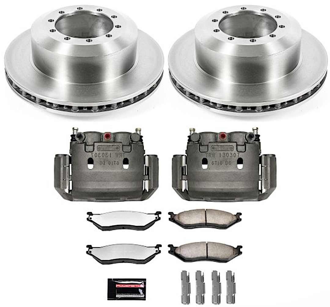 p15mdck5184_1.jpg Powerstop MDCK5184 Rear Brake Disc and Caliper Kit, Plain Surface 10 Lugs Natural, Carbon Fiber Ceramic, Z36 Extreme Truck And Tow - Image 1