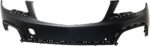 ReplaceXL Front, Upper Primed Bumper Cover, 4 Cyl., 1.4L Engine, With Parking Aid Sensor Holes, CAPA CERTIFIED