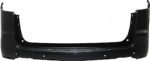 ReplaceXL Rear, Upper Primed Bumper Cover, With Parking Aid Sensor Holes CAPA Certified