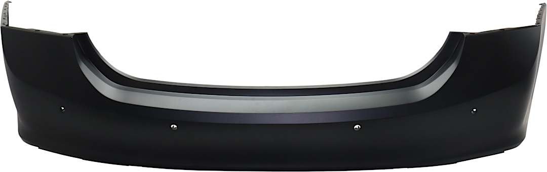 r-rc76010042pq_1.jpg ReplaceXL Rear Primed Bumper Cover, Premier Model, With Blind Spot Sensor Holes, CAPA Certified - Image 1