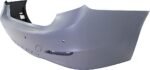 ReplaceXL Rear Primed Bumper Cover, Base Model, With Parking Aid Sensor, Without M Sport Line, Modern Type, Sedan, CAPA CERTIFIED - Image 2