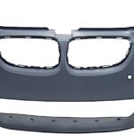 ReplaceXL Front Primed Bumper Cover, Coupe/Convertible, (3.0L Engine), For Models With Park Distance Control and M Package, With Fog Light Holes