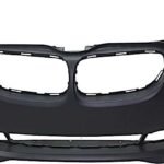 ReplaceXL Front Primed Bumper Cover, Coupe/Convertible, 3.0L Engine, With Fog Light Holes, For Models With M Package, Without Park Distance Control
