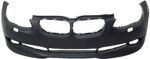 ReplaceXL Front Primed Bumper Cover, Coupe/Convertible, 3.0L Engine, With Fog Light Holes, For Models With M Package, Without Park Distance Control