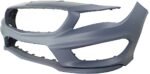 ReplaceXL Front Primed Bumper Cover, Without Parking Aid Sensor Holes, For Models With AMG Styling Package - Image 2
