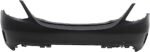 ReplaceXL Rear Primed Bumper Cover, Sedan, Without Sensor Holes, CAPA Certified