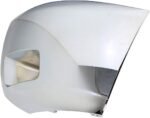 ReplaceXL Front, Driver Side Bumper End, Chrome Plastic CAPA Certified