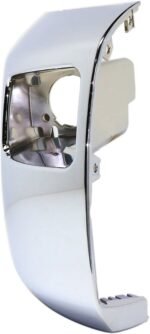 ReplaceXL Front, Driver Side Bumper End, Chrome Plastic CAPA Certified - Image 4