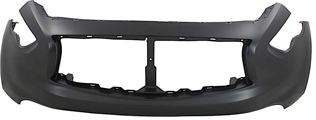 r-repi010328pq_1.jpg ReplaceXL Front Primed Bumper Cover, Without Navigation System, Without Parking Aid Sensor Holes, Without Fog Light Holes, Without Navigation System, CAPA CERTIFIED - Image 1