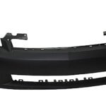 ReplaceXL Front Primed Bumper Cover, With Fog Light Holes, Without Parking Aid Sensor Holes, With Spoiler Holes