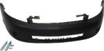ReplaceXL Front Primed Bumper Cover, With Fog Light Holes, Without Parking Aid Sensor Holes, With Spoiler Holes