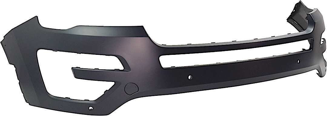 r-rf01030014pq_1.jpg ReplaceXL Front Primed Bumper Cover, Without Parking Aid Sensor Holes and Park Assist, With Tow Hook Holes and Cam, CAPA CERTIFIED - Image 1