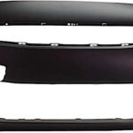 ReplaceXL Front Primed Bumper Cover, Without Tow Hook Hole Cover, CAPA CERTIFIED