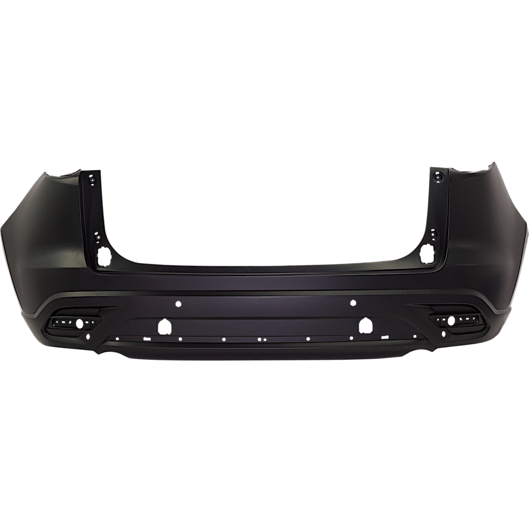r-rm76010055pq_1.png ReplaceXL Rear Primed Bumper Cover, 4 Cyl., 2.5L Engine, With Park Distance Control Sensor Holes, CAPA CERTIFIED - Image 1