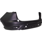 ReplaceXL Rear Primed Bumper Cover, 4 Cyl., 2.5L Engine, With Park Distance Control Sensor Holes, CAPA CERTIFIED - Image 2
