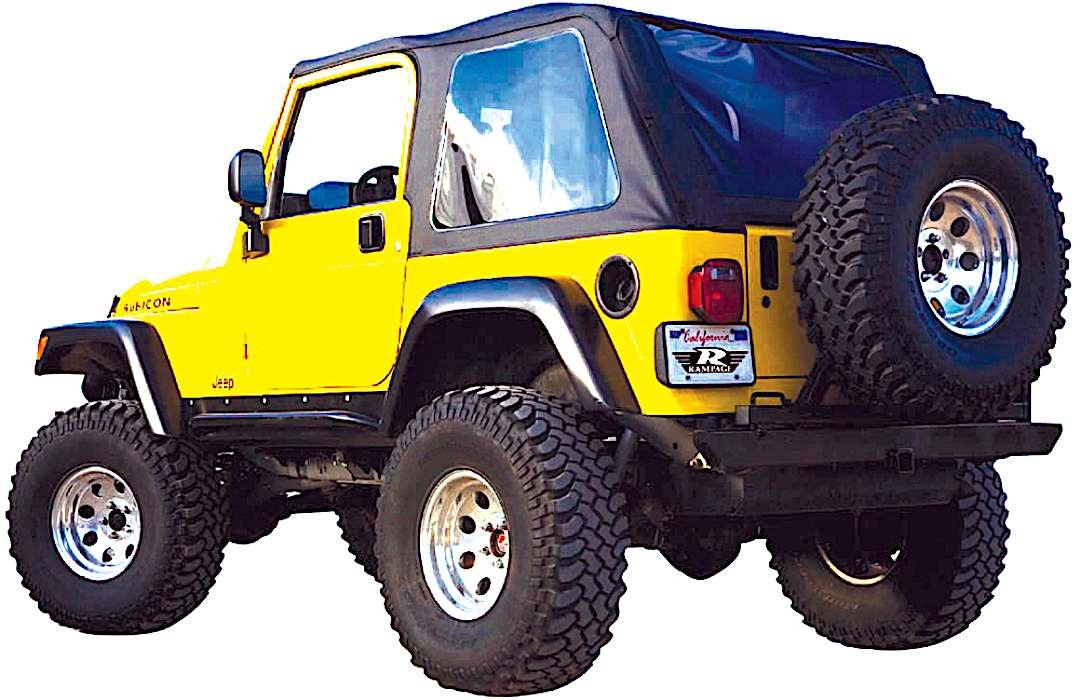 r92109535_1.jpg Rampage 109535 Frameless Trail Top Series Soft Top - Frameless Design Black diamond - Image 1