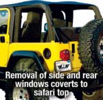 Rampage 109735 Frameless Trail Top Series Soft Top - Frameless Design Black diamond - Image 3