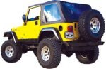 Rampage 109935 Frameless Trail Top Series Soft Top - Frameless Design Black diamond