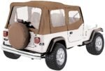 Rampage 68117 Complete Series Soft Top - With Frame (Frame Included) Spice Denim