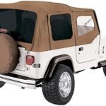 Rampage 68217 Complete Series Soft Top - With Frame (Frame Included) Spice Denim