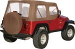 Rampage 68317 Complete Series Soft Top - With Frame (Frame Included) Spice Denim