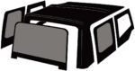 Rampage 68535 Complete Series Soft Top - With Frame (Frame Included) Black diamond - Image 3