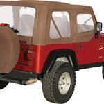 Rampage 68717 Complete Series Soft Top - With Frame (Frame Included) Spice Denim