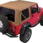 Rampage 68817 Complete Series Soft Top - With Frame (Frame Included) Spice Denim