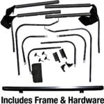 Rampage 68835 Complete Series Soft Top - With Frame (Frame Included) Black diamond - Image 6