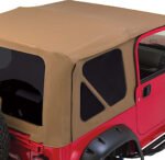 Rampage 68836 Complete Series Soft Top - With Frame (Frame Included) Khaki diamond - Image 4