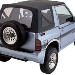 Rampage 98715 Factory Replacement Series Soft Top - Without Frame (Requires Factory Frame) Black Denim