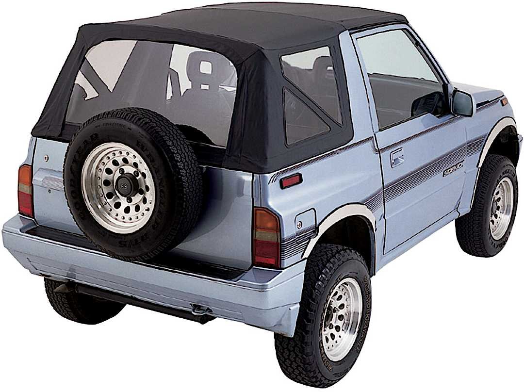 r9298715_1.jpg Rampage 98715 Factory Replacement Series Soft Top - Without Frame (Requires Factory Frame) Black Denim - Image 1