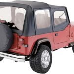 Rampage 99615 Factory Replacement Series Soft Top - Without Frame (Requires Factory Frame) Black Denim