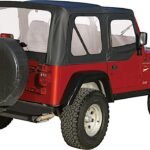 Rampage 99735 Factory Replacement Series Soft Top - Without Frame (Requires Factory Frame) Black diamond
