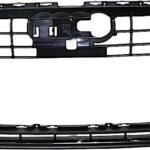 Replacement Front Primed Bumper Cover, For Models Without S-Line Package, With Chrome Trim, Without Parking Aid Sensor Holes