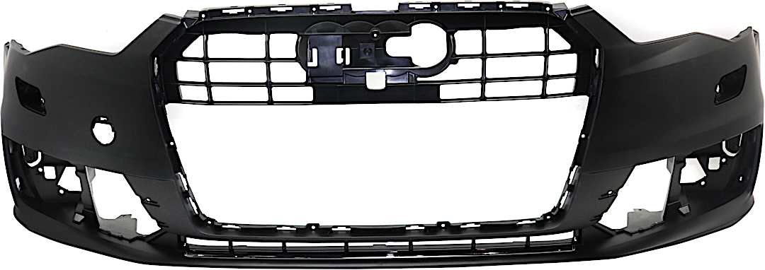 ra01030007p_1.jpg Replacement Front Primed Bumper Cover, For Models Without S-Line Package, With Chrome Trim, Without Parking Aid Sensor Holes - Image 1