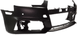 Replacement Front Primed Bumper Cover, With Parking Aid Sensor Holes, Without Headlight Washer Holes - Image 2