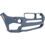 Replacement Front Primed Bumper Cover, For Models Without Parking Assist System - Image 3
